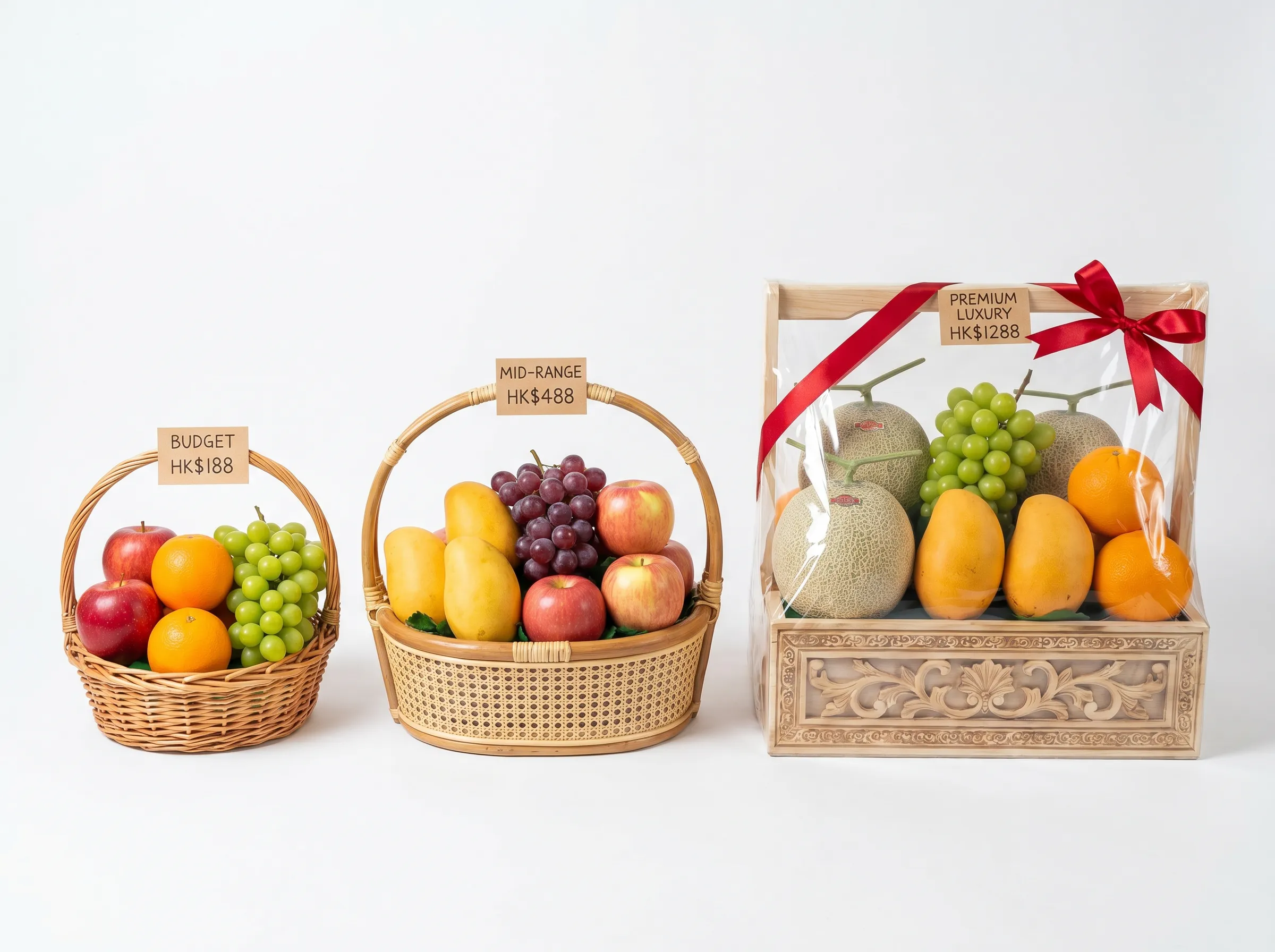Fresh Japanese musk melon in a luxury fruit hamper