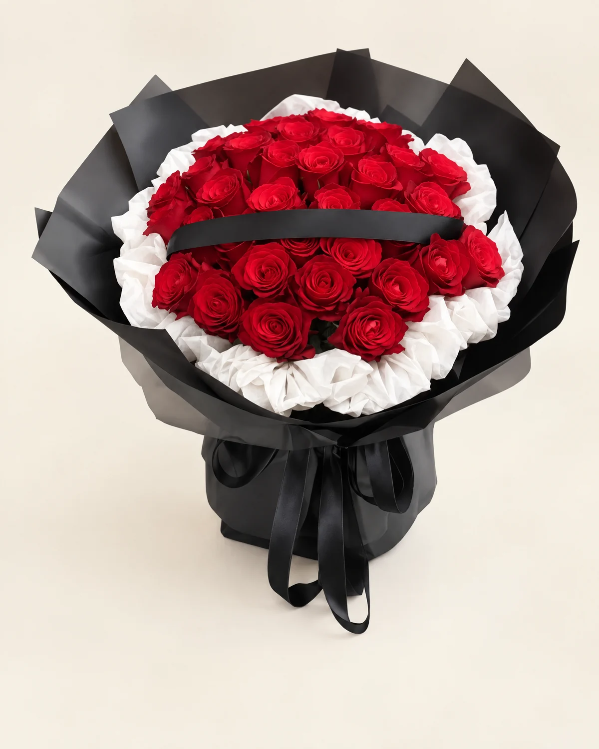 33枝紅玫瑰花束 — 紅玫瑰33枝