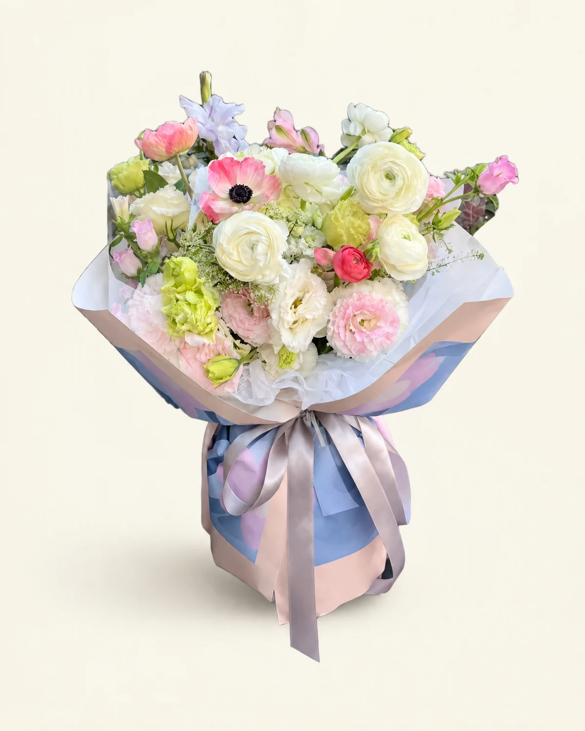 Together Through Time — Gentle Anniversary Bouquet — Flower combination to be confirmed during enquiry