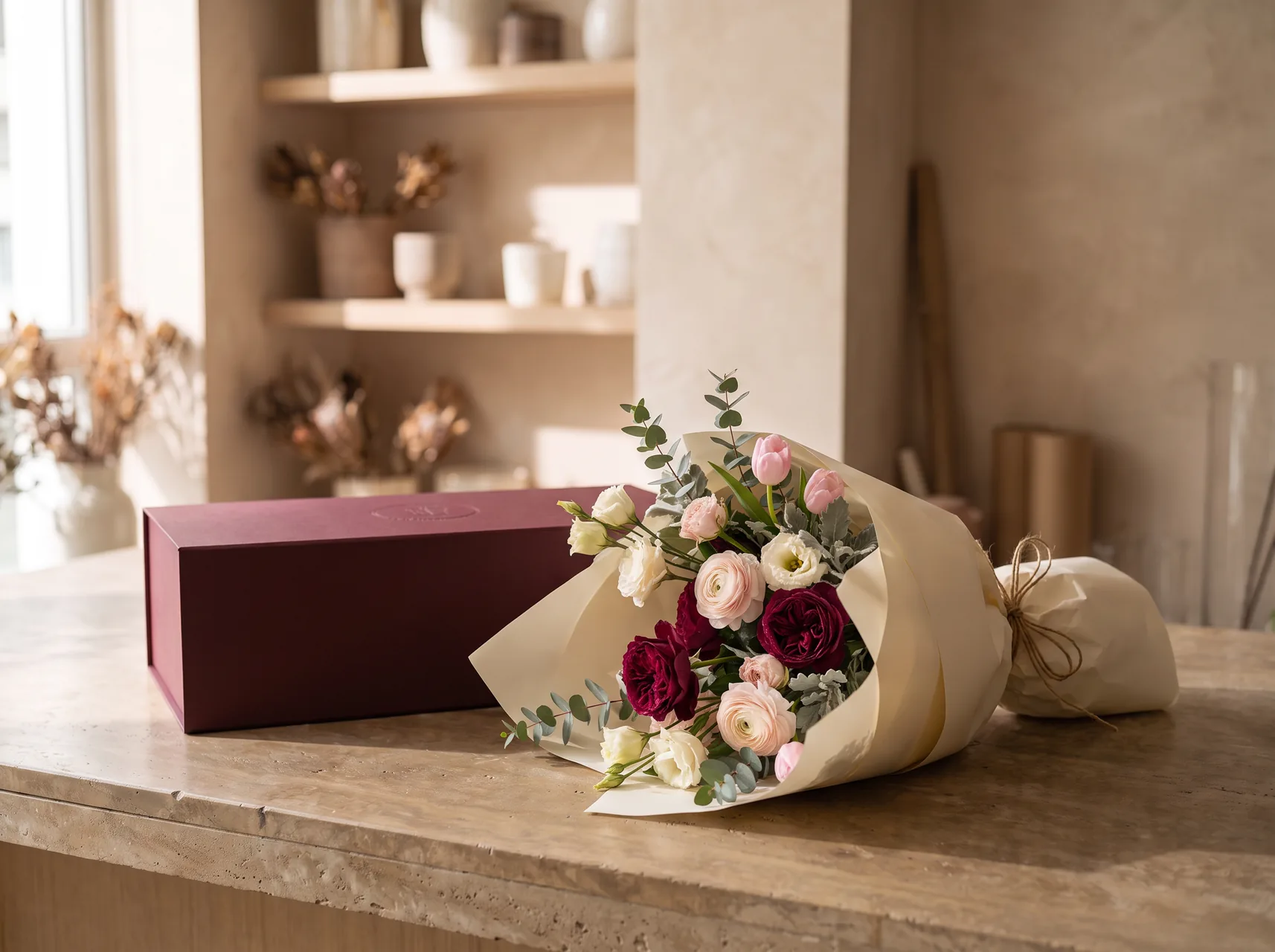 Y. Florist 花束展示圖片，即日送花查詢入口