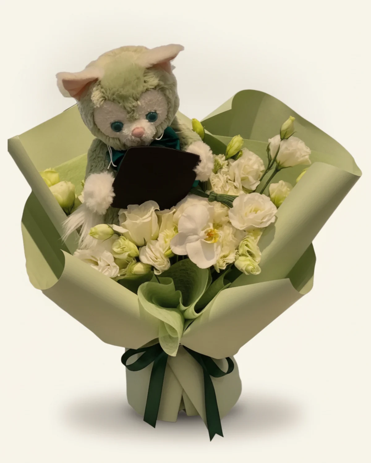 展翅前程花束 — 玩偶、洋桔梗、蘭花