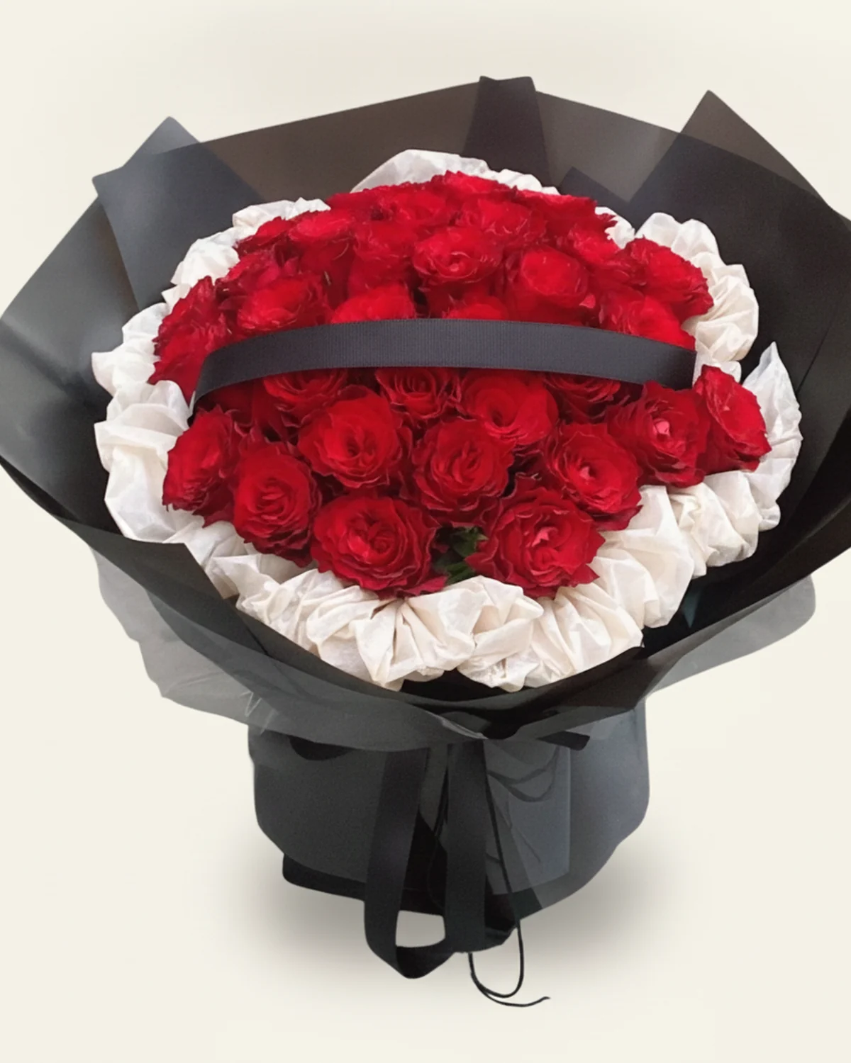 33 Red Rose Bouquet — Red roses, 33 stems