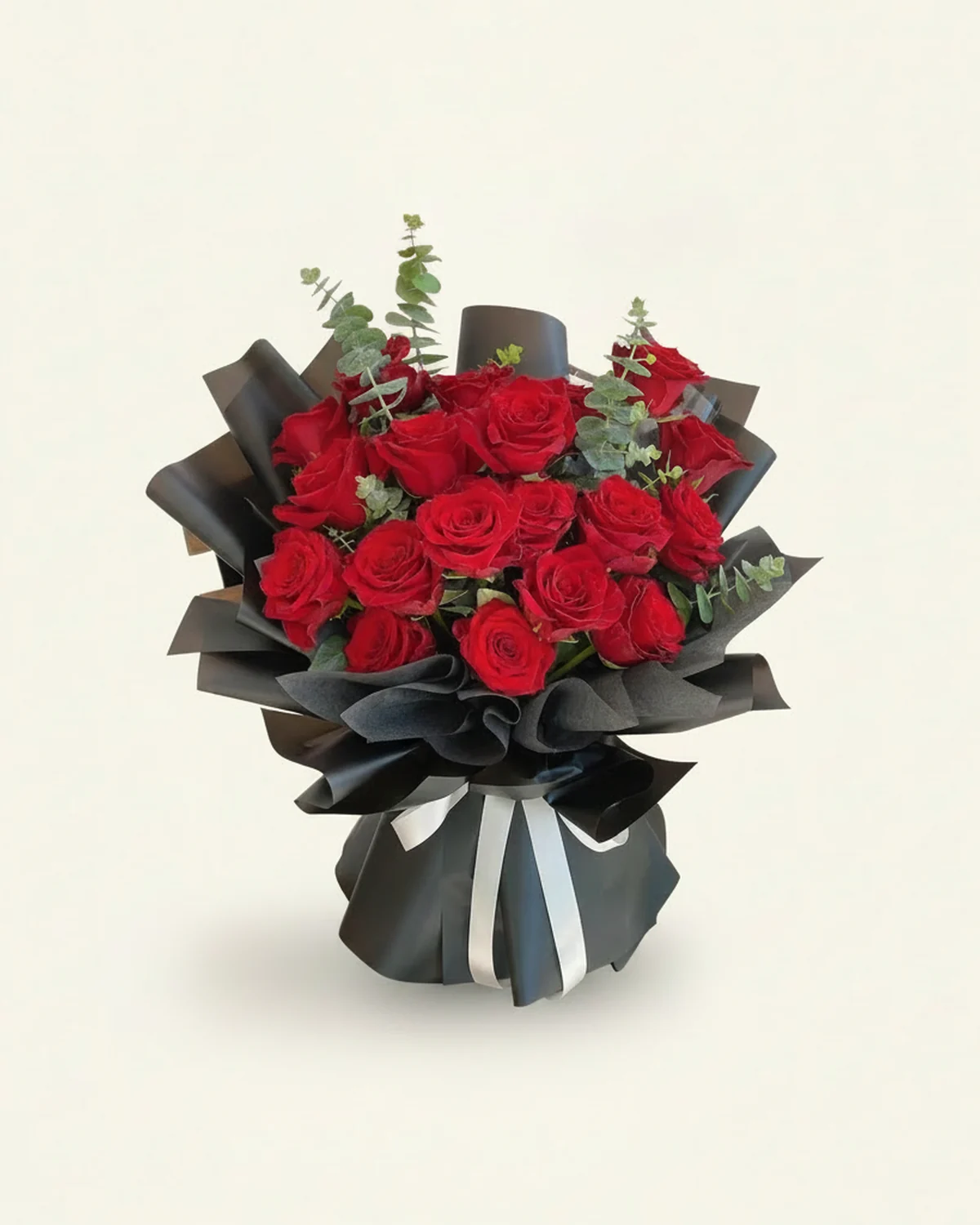 Crimson Bond Bouquet — 18 red roses