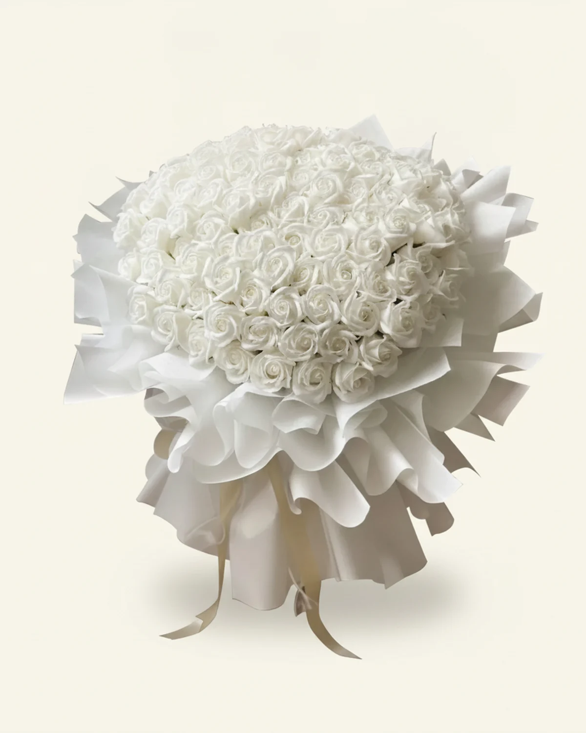 Pure Vow — White roses — 99 stems